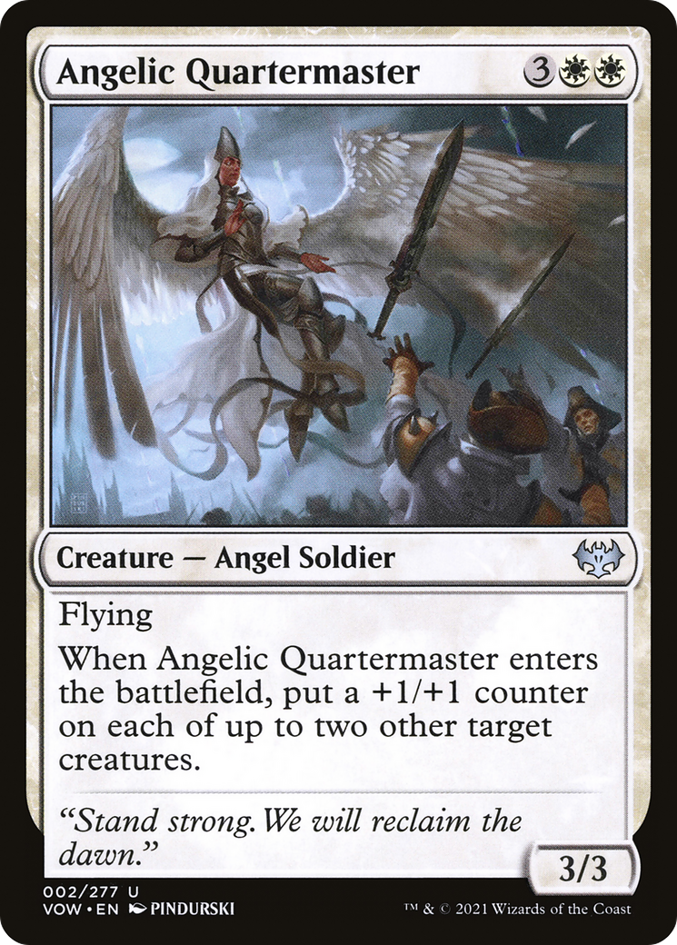 Angelic Quartermaster (VOW-002) - Innistrad: Crimson Vow Foil - Premium MTG Single from Wizards of the Coast - Just $0.25! Shop now at Game Crave Tournament Store