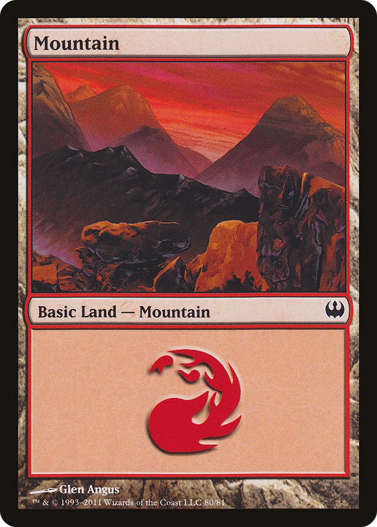Mountain (DDG-080) - Duel Decks: Knights vs. Dragons - Premium MTG Single from Wizards of the Coast - Just $0.25! Shop now at Game Crave Tournament Store