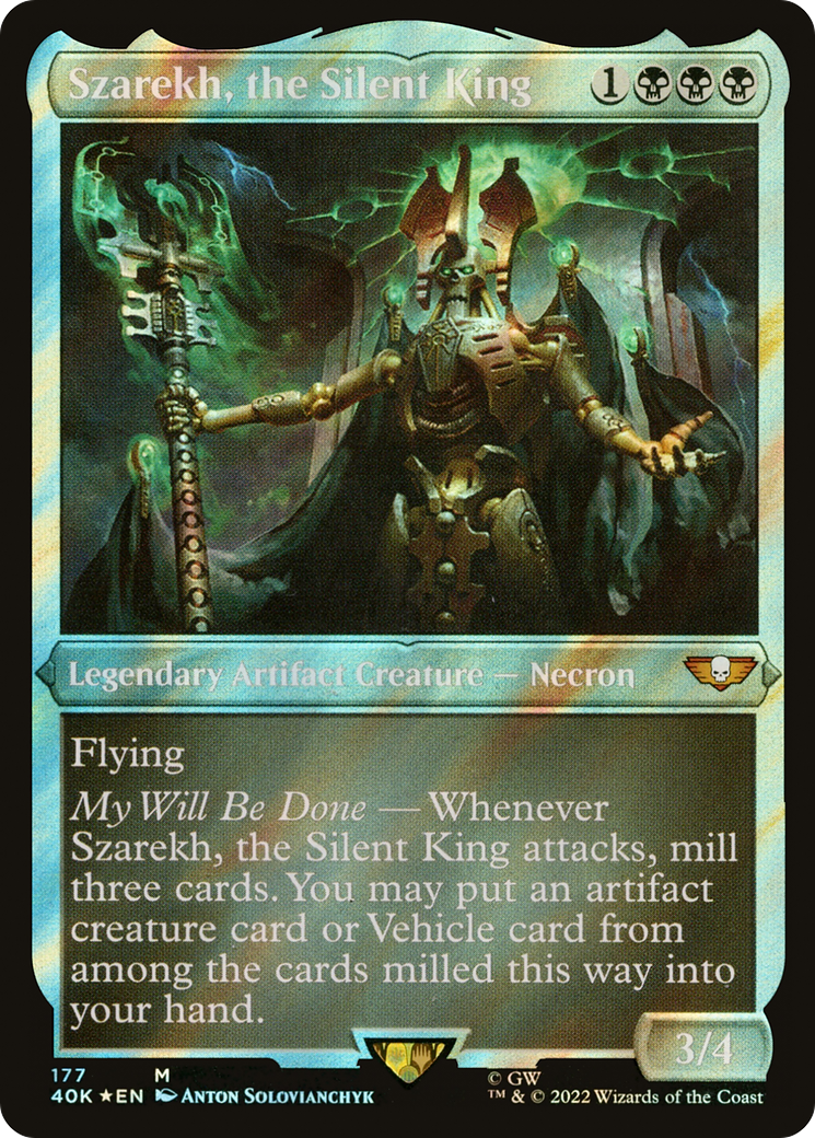 Szarekh, the Silent King (40K-177) - Warhammer 40,000 Commander Foil - Premium MTG Single from Wizards of the Coast - Just $0.13! Shop now at Game Crave Tournament Store