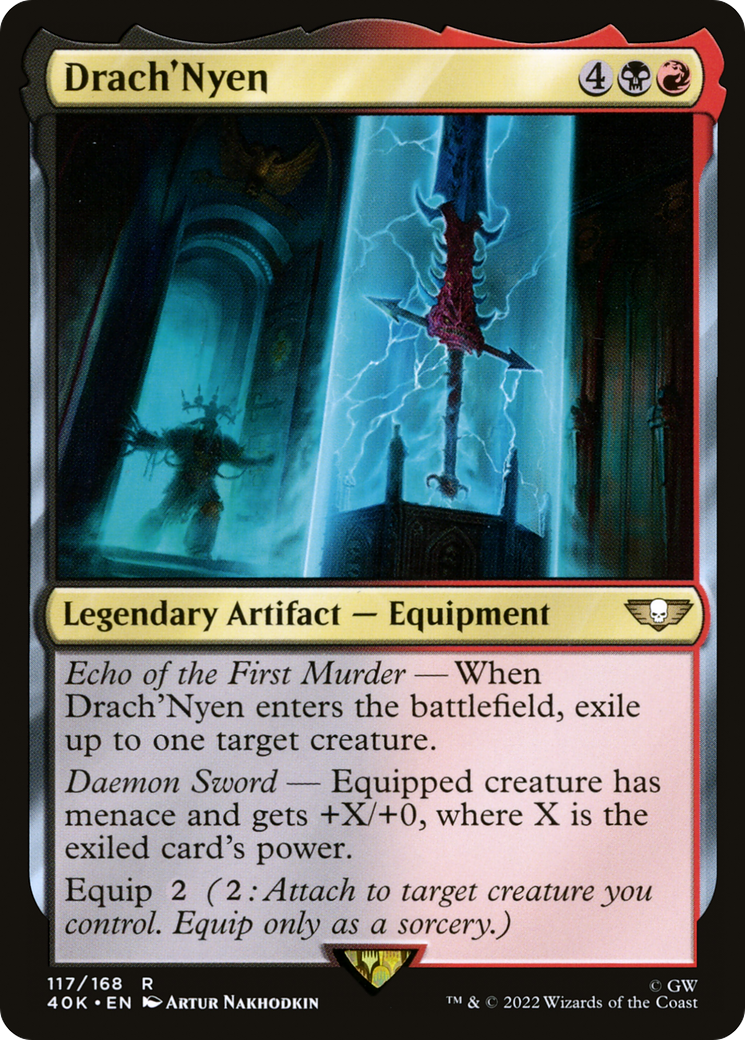 Drach'Nyen (40K-117) - Warhammer 40,000 Commander - Premium MTG Single from Wizards of the Coast - Just $0.26! Shop now at Game Crave Tournament Store