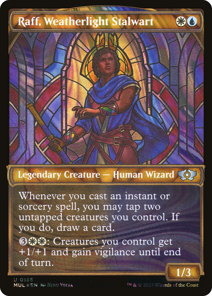Raff, Weatherlight Stalwart (MUL-186) - Multiverse Legends: (Showcase) Foil - Premium MTG Single from Wizards of the Coast - Just $0.08! Shop now at Game Crave Tournament Store