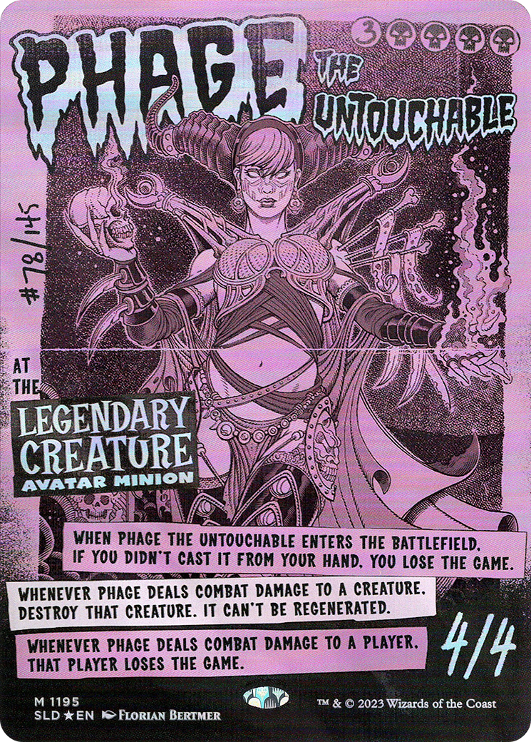Phage the Untouchable (SLD-1195) - Secret Lair Drop (Borderless) Foil - Premium MTG Single from Wizards of the Coast - Just $10.71! Shop now at Game Crave Tournament Store