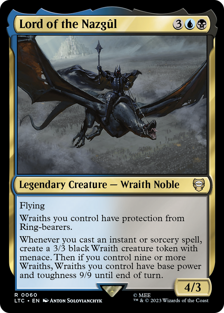 Lord of the Nazgûl (LTC-060) - Tales of Middle-earth Commander - Premium MTG Single from Wizards of the Coast - Just $0.18! Shop now at Game Crave Tournament Store