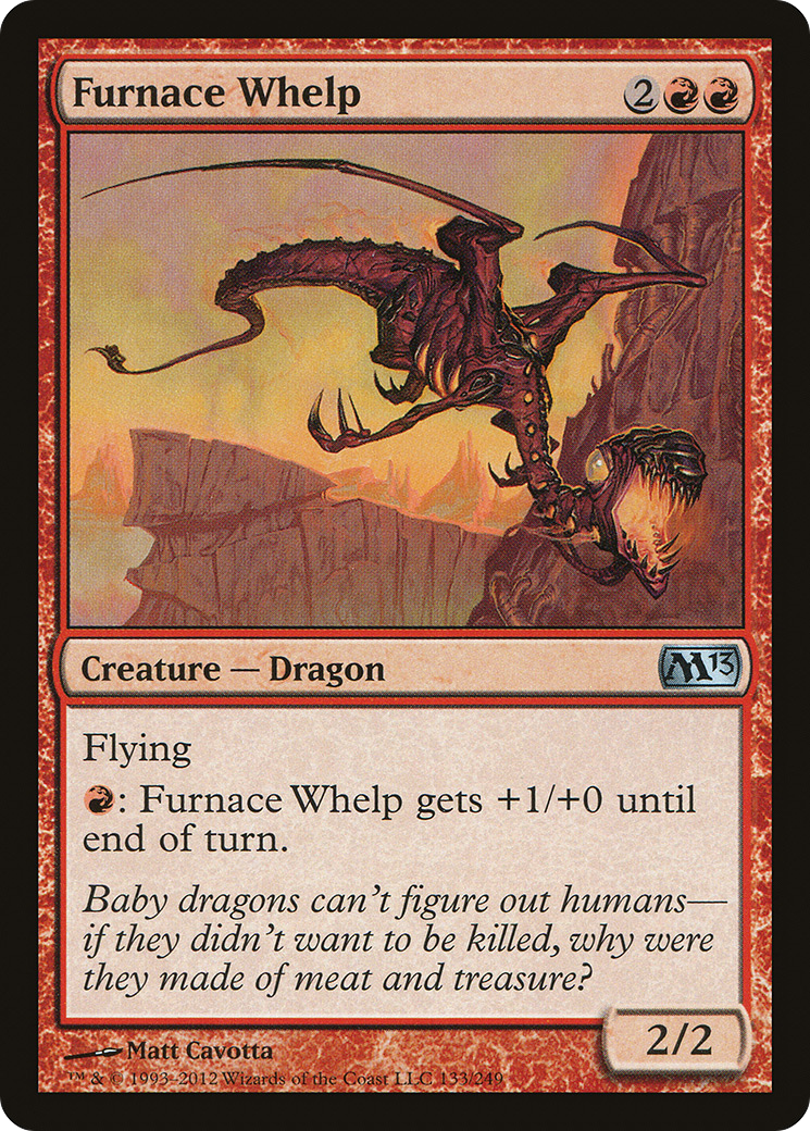 Furnace Whelp (M13-133) - Magic 2013 - Premium MTG Single from Wizards of the Coast - Just $0.08! Shop now at Game Crave Tournament Store