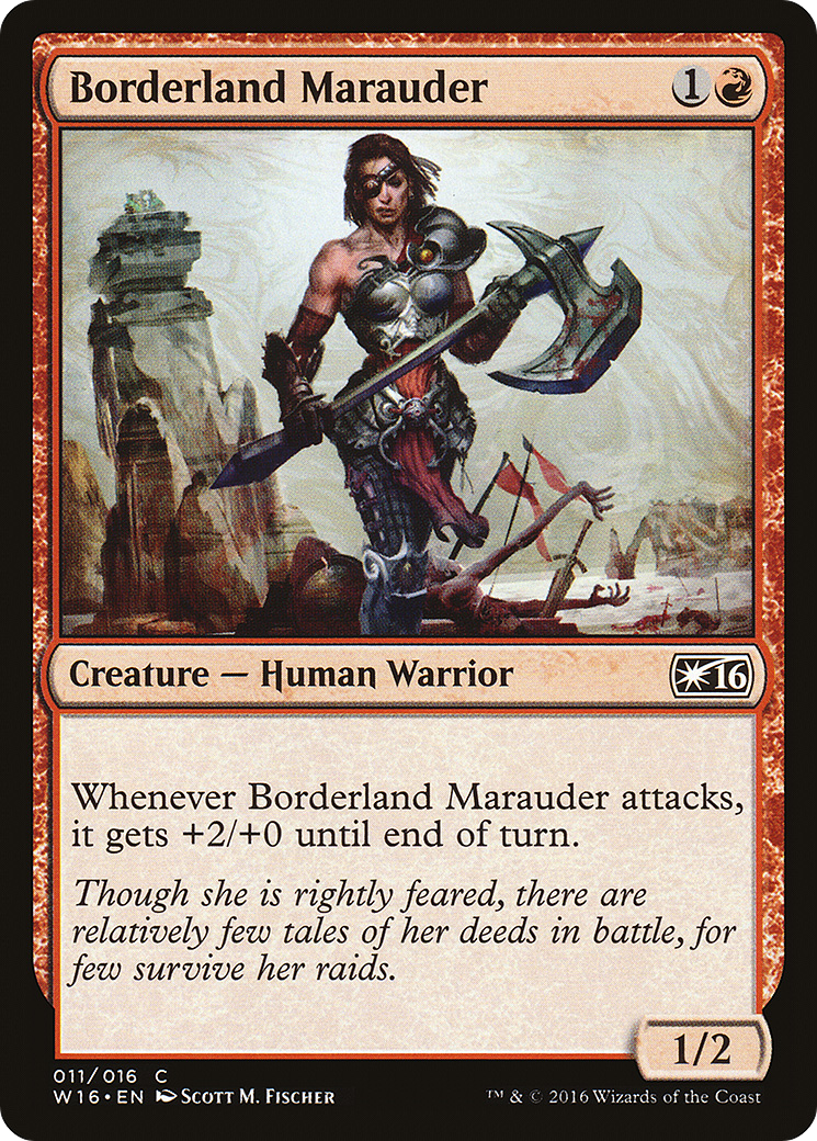 Borderland Marauder (W16-011) - Welcome Deck 2016 - Premium MTG Single from Wizards of the Coast - Just $0.08! Shop now at Game Crave Tournament Store