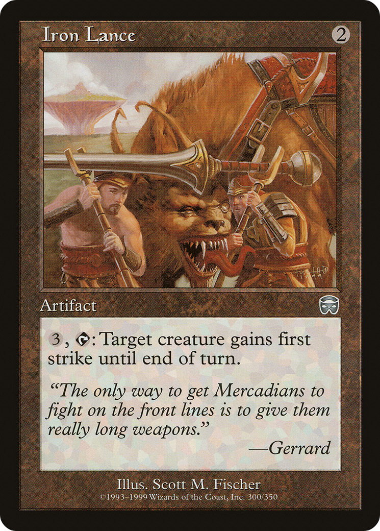 Iron Lance (MMQ-300) - Mercadian Masques - Premium MTG Single from Wizards of the Coast - Just $0.08! Shop now at Game Crave Tournament Store