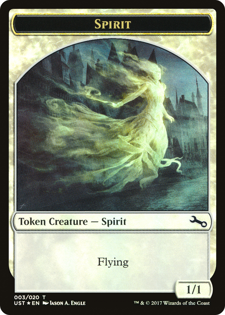 Spirit // Spirit (TUST-003) - Unstable Tokens Foil - Premium MTG Single from Wizards of the Coast - Just $0.08! Shop now at Game Crave Tournament Store