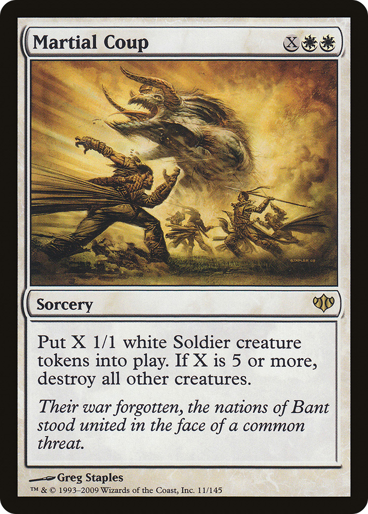 Martial Coup (CON-011) - Conflux Foil - Premium MTG Single from Wizards of the Coast - Just $0.60! Shop now at Game Crave Tournament Store