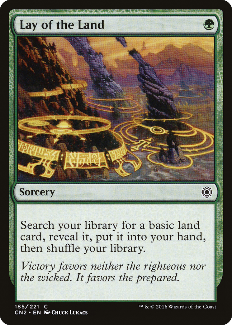 Lay of the Land (CN2-185) - Conspiracy: Take the Crown Foil - Premium MTG Single from Wizards of the Coast - Just $0.12! Shop now at Game Crave Tournament Store