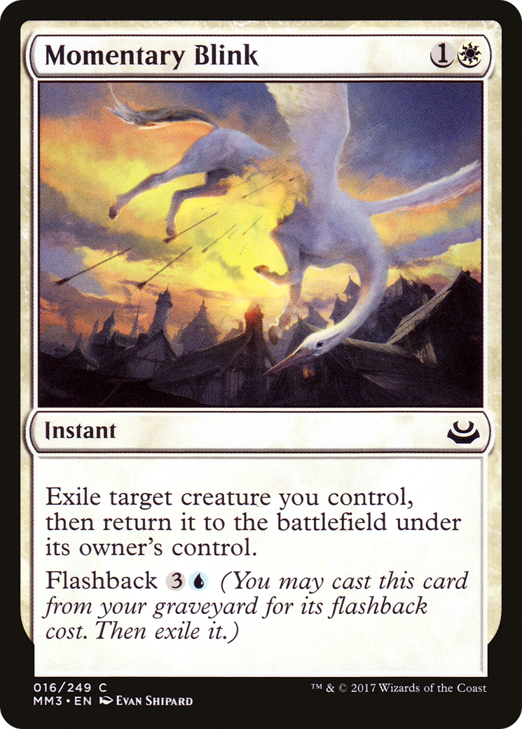 Momentary Blink (MM3-016) - Modern Masters 2017 - Premium MTG Single from Wizards of the Coast - Just $0.08! Shop now at Game Crave Tournament Store