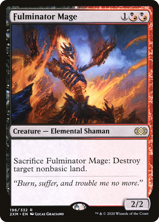 Fulminator Mage (2XM-196) - Double Masters Foil - Premium MTG Single from Wizards of the Coast - Just $1.22! Shop now at Game Crave Tournament Store
