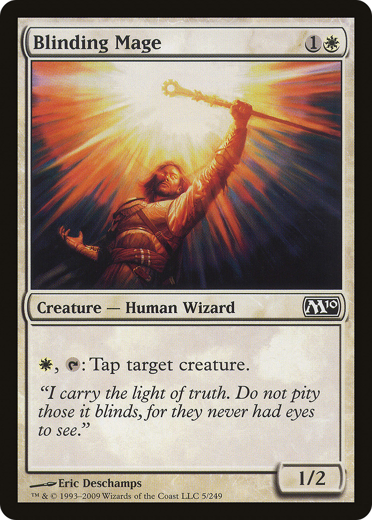 Blinding Mage (M10-005) - Magic 2010 Foil - Premium MTG Single from Wizards of the Coast - Just $0.25! Shop now at Game Crave Tournament Store
