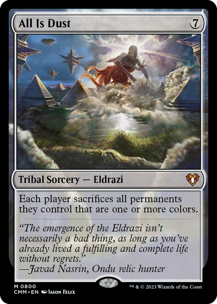 All Is Dust (CMM-800) - Commander Masters - Premium MTG Single from Wizards of the Coast - Just $0.90! Shop now at Game Crave Tournament Store