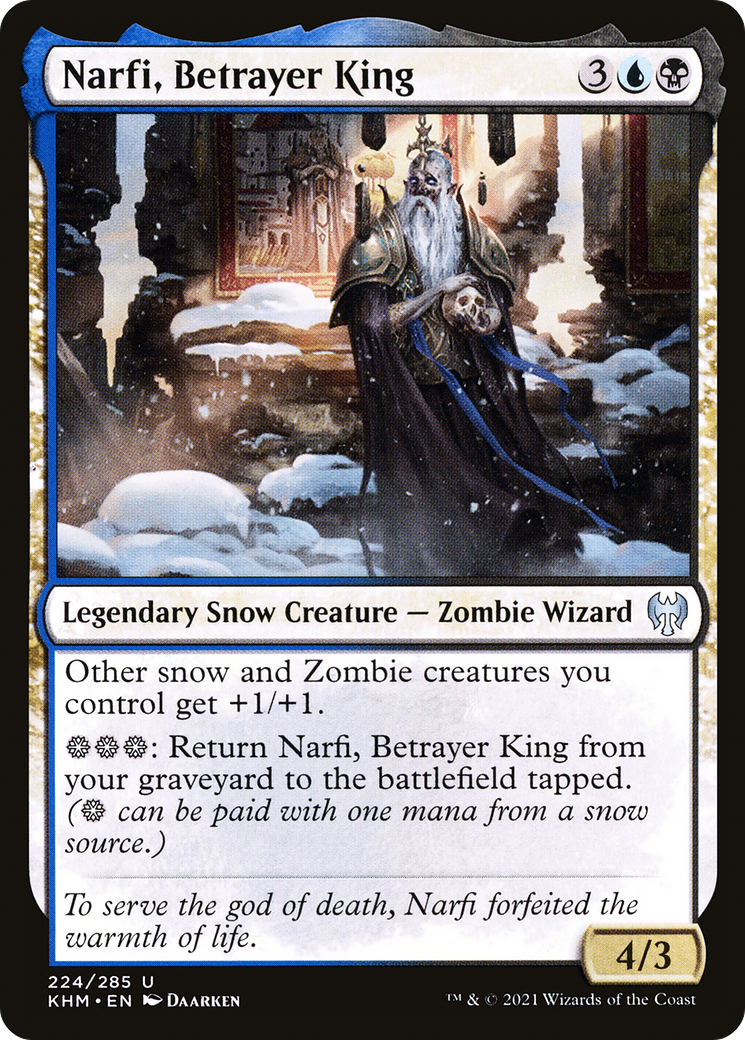 Narfi, Betrayer King (KHM-224) - Kaldheim: (snow) - Premium MTG Single from Wizards of the Coast - Just $0.08! Shop now at Game Crave Tournament Store