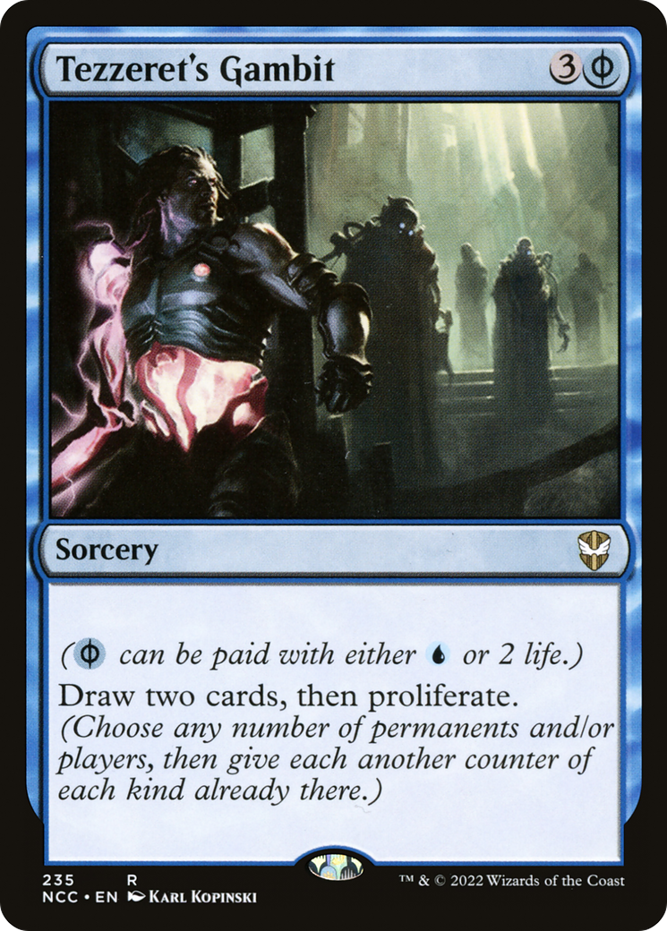 Tezzeret's Gambit (NCC-235) - New Capenna Commander - Premium MTG Single from Wizards of the Coast - Just $0.08! Shop now at Game Crave Tournament Store