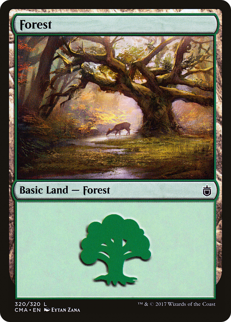 Forest (CMA-320) - Commander Anthology - Premium MTG Single from Wizards of the Coast - Just $0.47! Shop now at Game Crave Tournament Store