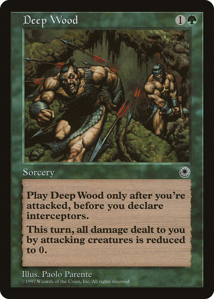 Deep Wood (POR-162) - Portal - Premium MTG Single from Wizards of the Coast - Just $0.25! Shop now at Game Crave Tournament Store