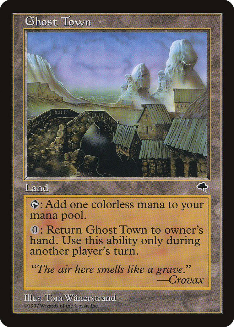 Ghost Town (TMP-318) - Tempest - Premium MTG Single from Wizards of the Coast - Just $0.49! Shop now at Game Crave Tournament Store