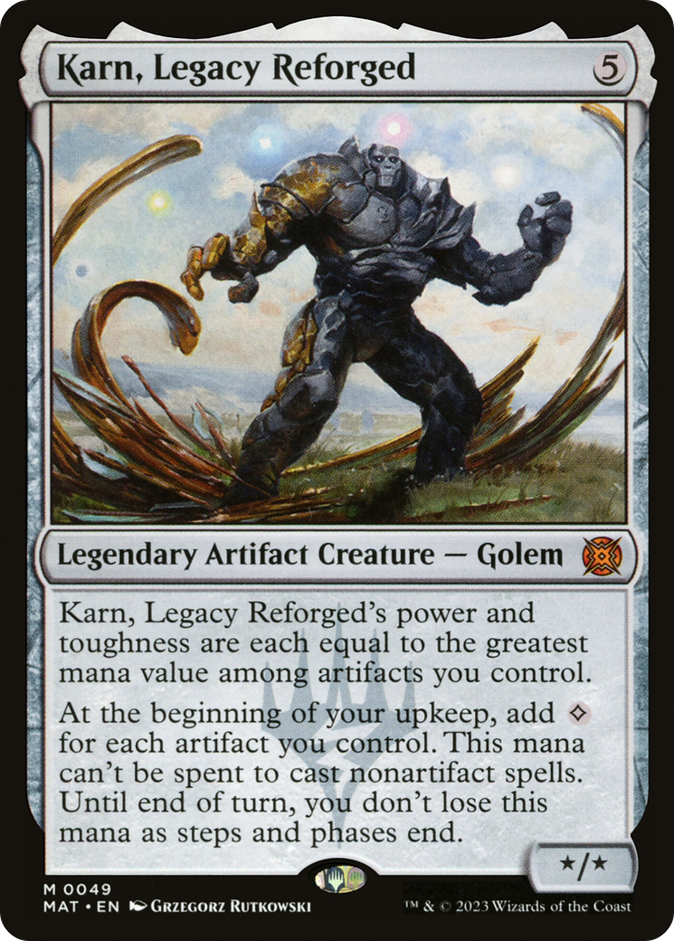 Karn, Legacy Reforged (MAT-049) - March of the Machine: The Aftermath - Premium MTG Single from Wizards of the Coast - Just $2.42! Shop now at Game Crave Tournament Store