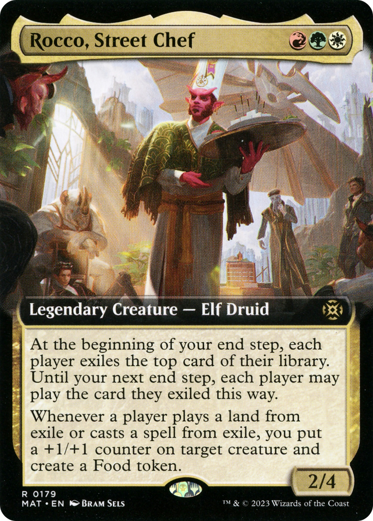 Rocco, Street Chef (MAT-179) - March of the Machine: The Aftermath: (Extended Art) Foil - Premium MTG Single from Wizards of the Coast - Just $0.11! Shop now at Game Crave Tournament Store