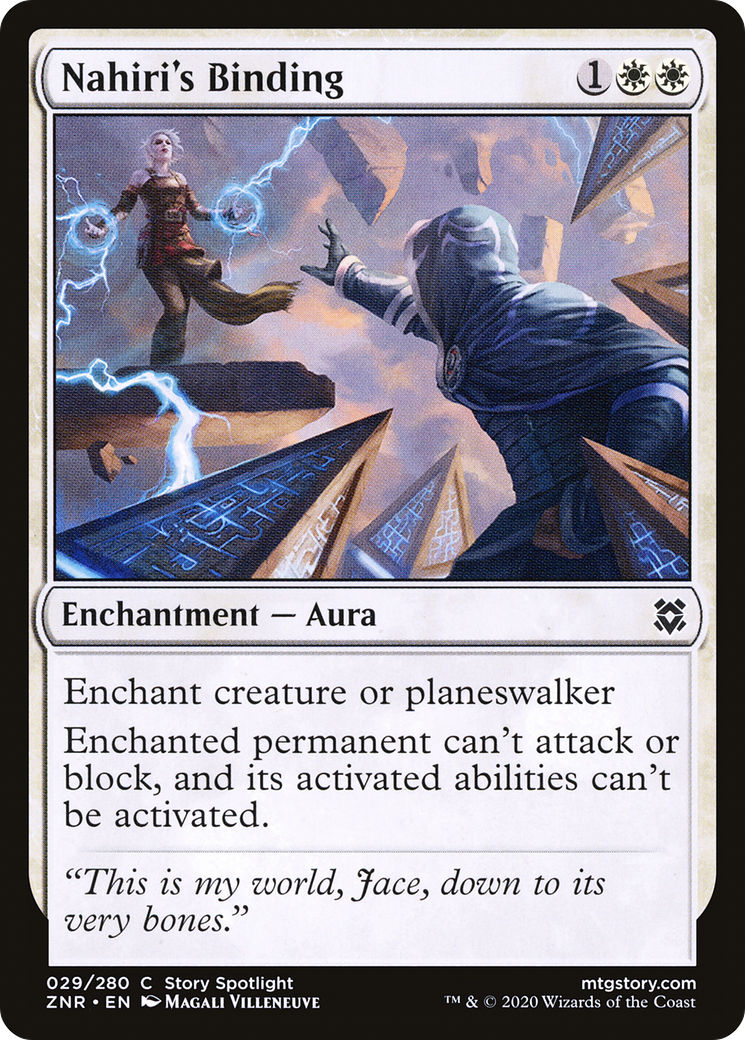 Nahiri's Binding (ZNR-029) - Zendikar Rising Foil - Premium MTG Single from Wizards of the Coast - Just $0.25! Shop now at Game Crave Tournament Store