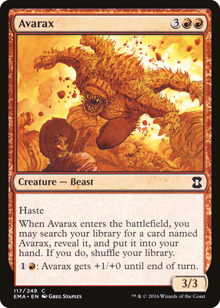 Avarax (EMA-117) - Eternal Masters - Premium MTG Single from Wizards of the Coast - Just $0.25! Shop now at Game Crave Tournament Store
