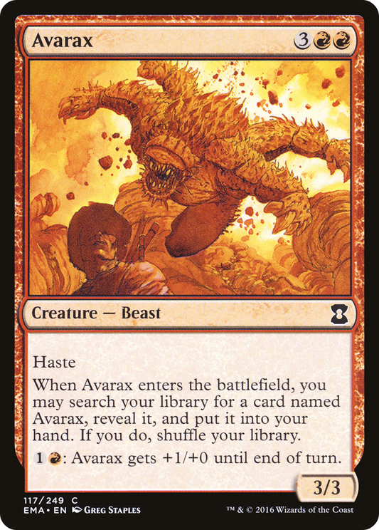 Avarax (EMA-117) - Eternal Masters - Premium MTG Single from Wizards of the Coast - Just $0.25! Shop now at Game Crave Tournament Store