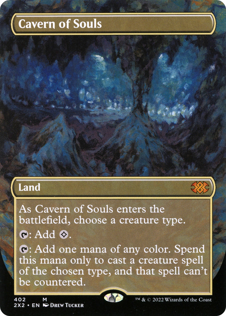 Cavern of Souls (2X2-402) - Double Masters 2022 (Borderless) - Premium MTG Single from Wizards of the Coast - Just $10.83! Shop now at Game Crave Tournament Store
