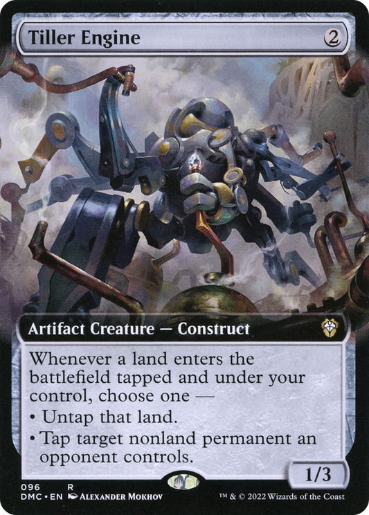 Tiller Engine (DMC-096) - Dominaria United Commander: (Extended Art) - Premium MTG Single from Wizards of the Coast - Just $8.09! Shop now at Game Crave Tournament Store
