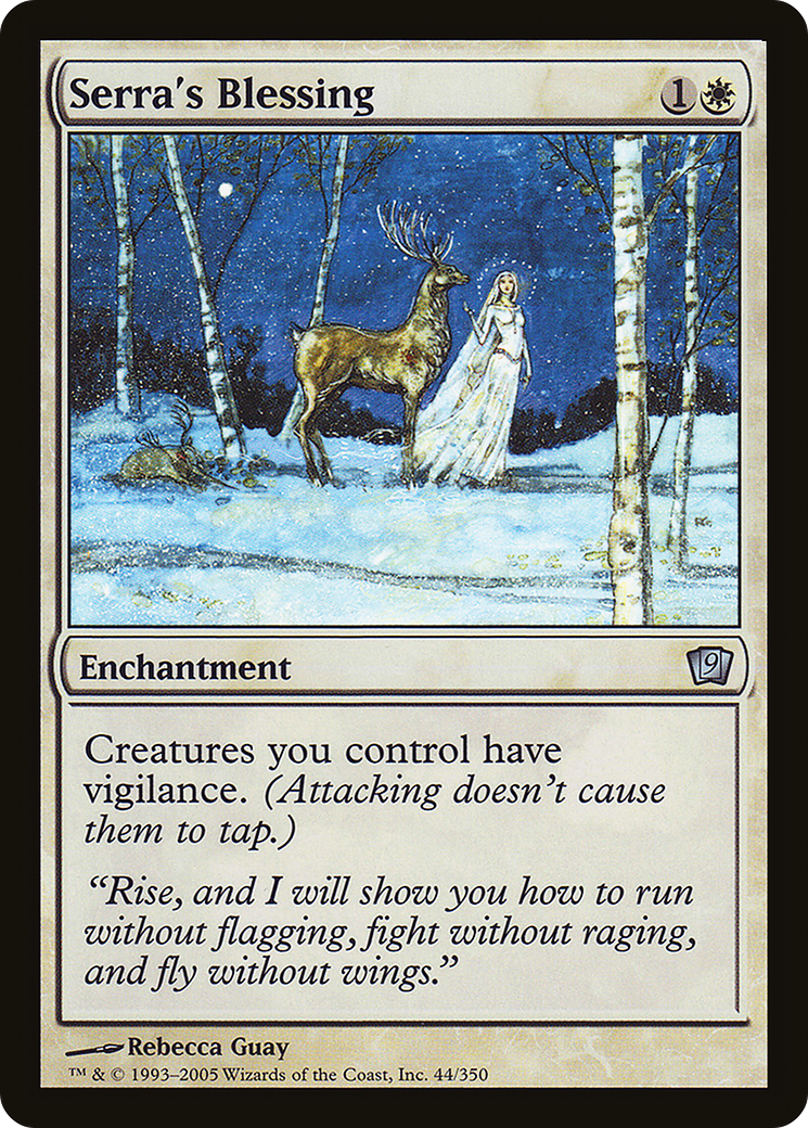 Serra's Blessing (9ED-44★) - Ninth Edition Foil - Premium MTG Single from Wizards of the Coast - Just $5.83! Shop now at Game Crave Tournament Store