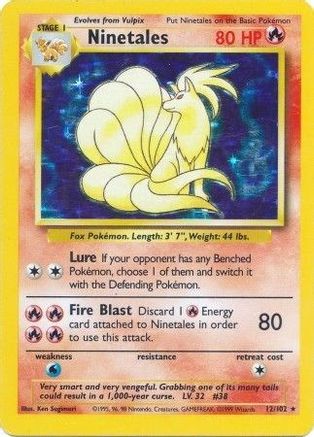 Ninetales 12/102 - Base Holofoil - Premium Pokemon Single from Nintendo - Just $18.49! Shop now at Game Crave Tournament Store