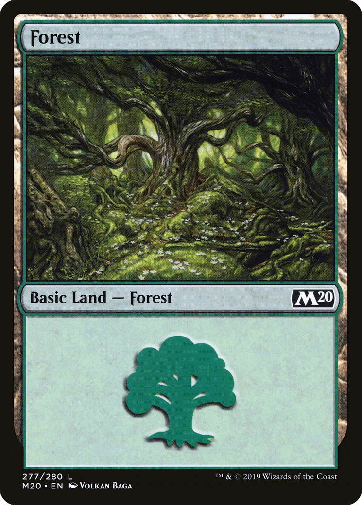 Forest (M20-277) - Core Set 2020 - Premium MTG Single from Wizards of the Coast - Just $0.22! Shop now at Game Crave Tournament Store