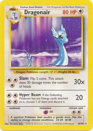 Dragonair 18/102 - Base - Premium Pokemon Single from Nintendo - Just $8.11! Shop now at Game Crave Tournament Store