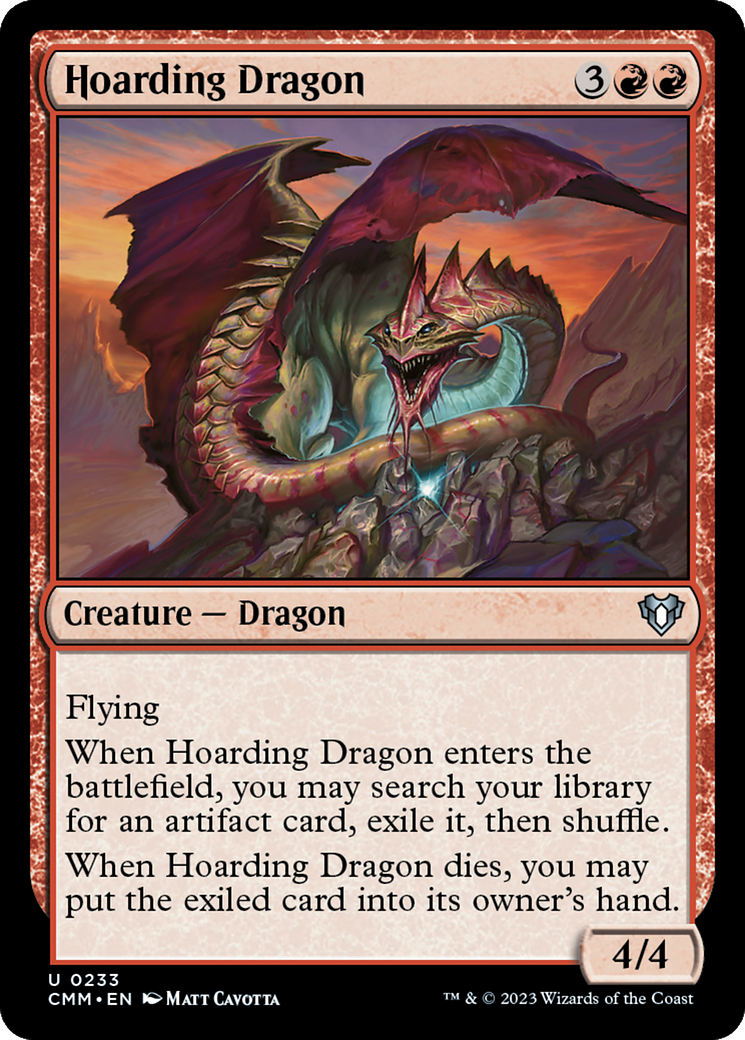 Hoarding Dragon (CMM-233) - Commander Masters - Premium MTG Single from Wizards of the Coast - Just $0.08! Shop now at Game Crave Tournament Store