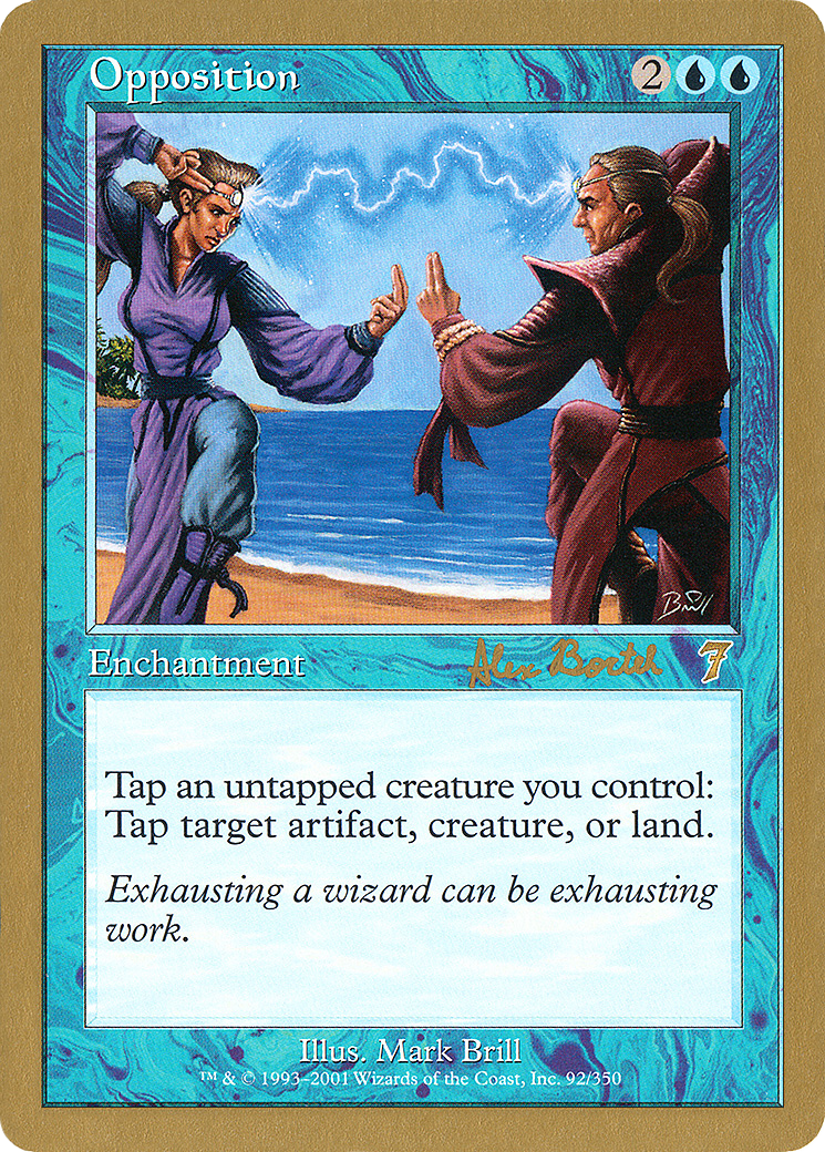 Opposition (WC01-AB92) - World Championship Decks 2001 - Premium MTG Single from Wizards of the Coast - Just $0.15! Shop now at Game Crave Tournament Store