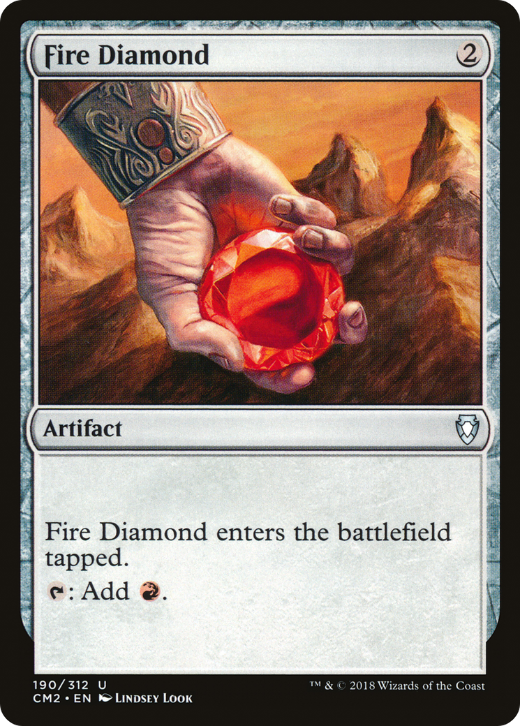 Fire Diamond (CM2-190) - Commander Anthology Volume II - Premium MTG Single from Wizards of the Coast - Just $0.08! Shop now at Game Crave Tournament Store