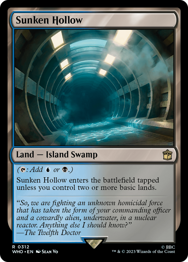 Sunken Hollow (WHO-312) - Doctor Who Foil - Premium MTG Single from Wizards of the Coast - Just $0.29! Shop now at Game Crave Tournament Store