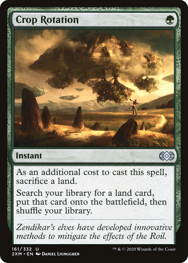 Crop Rotation (2XM-161) - Double Masters Foil - Premium MTG Single from Wizards of the Coast - Just $0.84! Shop now at Game Crave Tournament Store