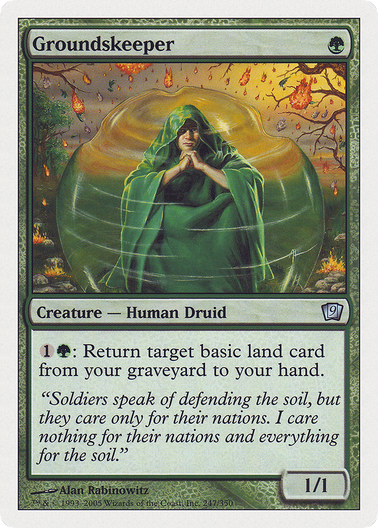 Groundskeeper (9ED-247) - Ninth Edition - Premium MTG Single from Wizards of the Coast - Just $0.26! Shop now at Game Crave Tournament Store