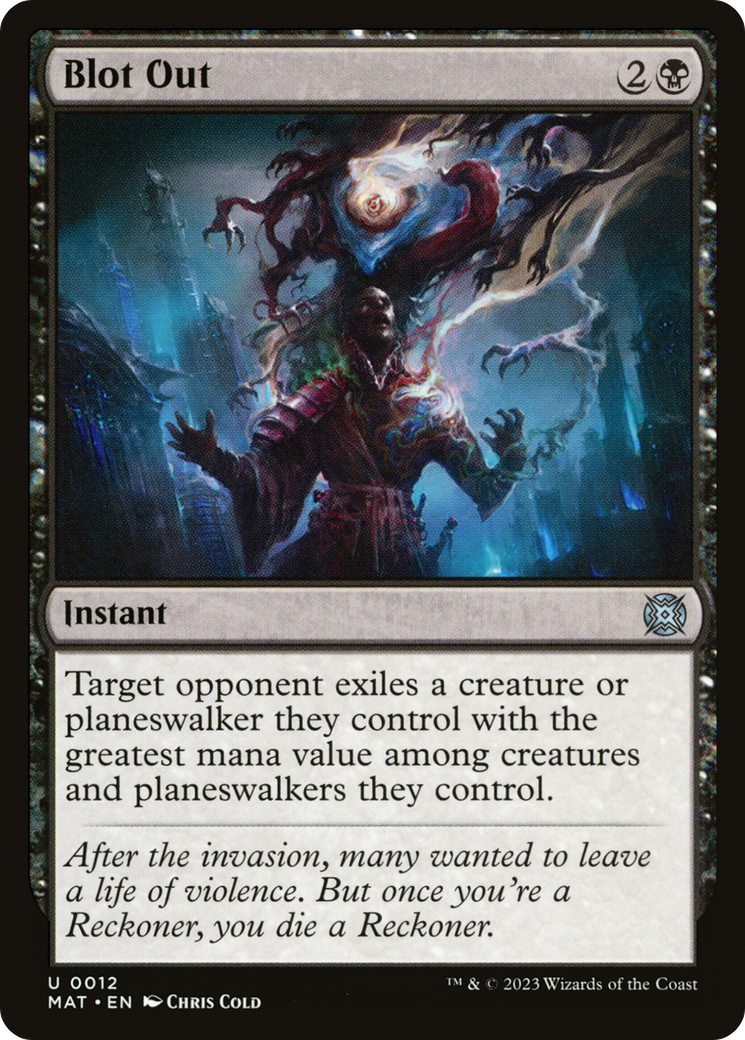 Blot Out (MAT-012) - March of the Machine: The Aftermath Foil - Premium MTG Single from Wizards of the Coast - Just $0.08! Shop now at Game Crave Tournament Store