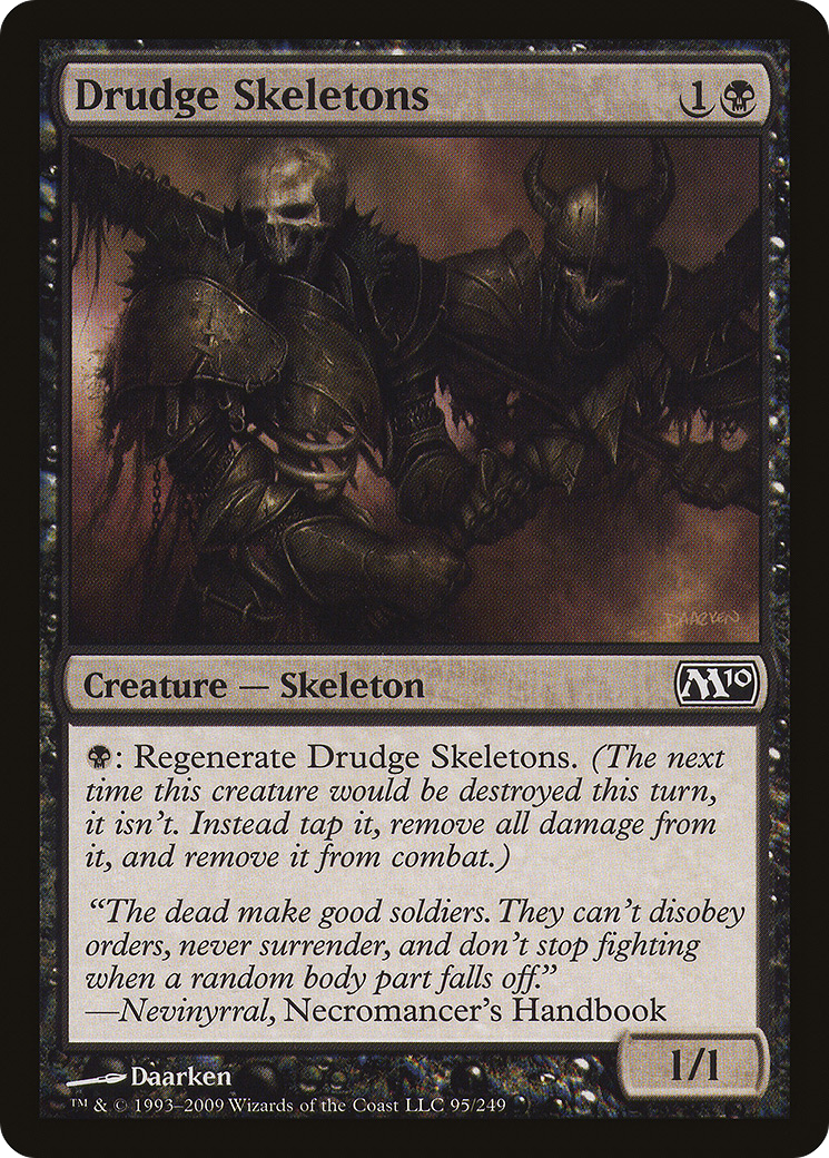 Drudge Skeletons (M10-095) - Magic 2010 - Premium MTG Single from Wizards of the Coast - Just $0.08! Shop now at Game Crave Tournament Store
