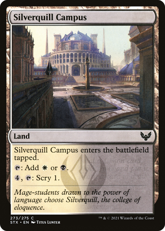 Silverquill Campus (STX-273) - Strixhaven: School of Mages - Premium MTG Single from Wizards of the Coast - Just $0.08! Shop now at Game Crave Tournament Store