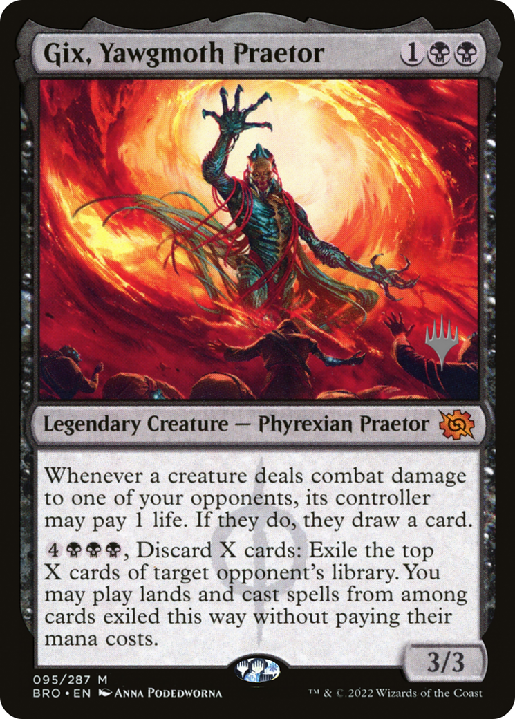 Gix, Yawgmoth Praetor (PBRO-95P) - The Brothers' War Promos - Premium MTG Single from Wizards of the Coast - Just $6.10! Shop now at Game Crave Tournament Store