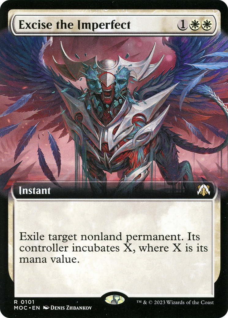 Excise the Imperfect (MOC-101) - March of the Machine Commander: (Extended Art) - Premium MTG Single from Wizards of the Coast - Just $0.49! Shop now at Game Crave Tournament Store