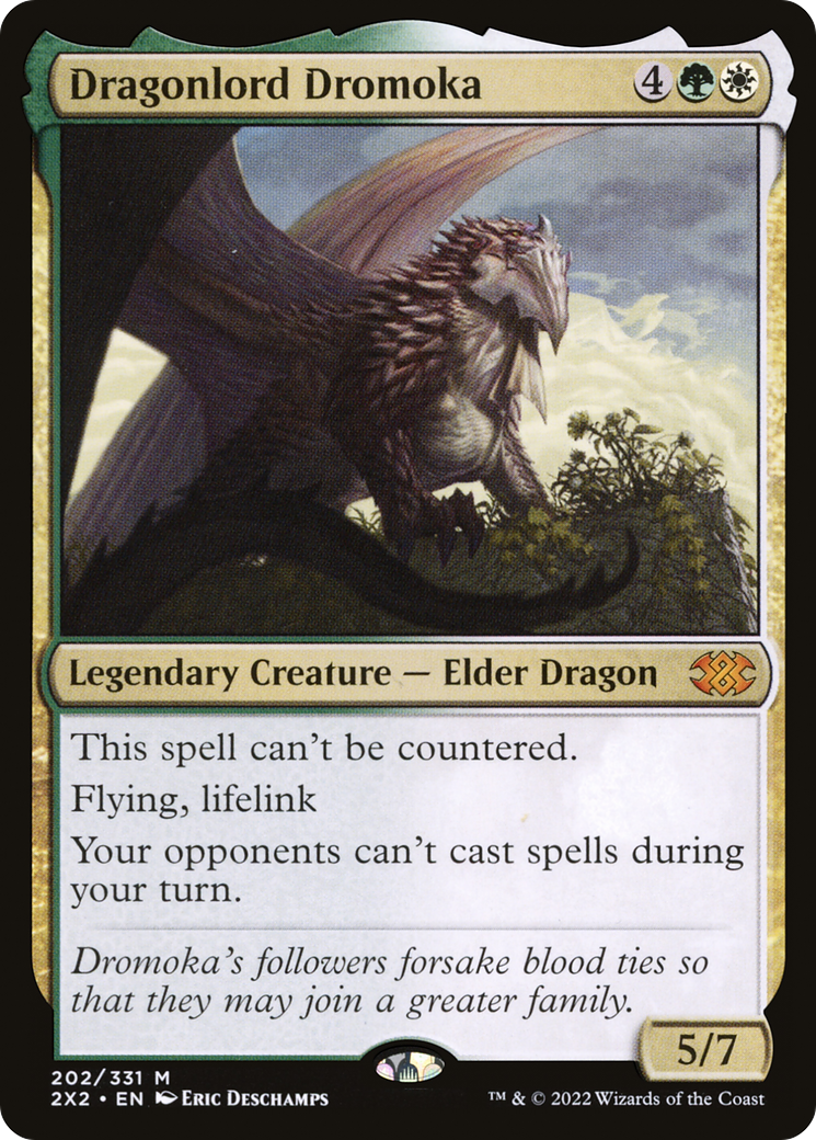 Dragonlord Dromoka (2X2-202) - Double Masters 2022 Foil - Premium MTG Single from Wizards of the Coast - Just $2.83! Shop now at Game Crave Tournament Store