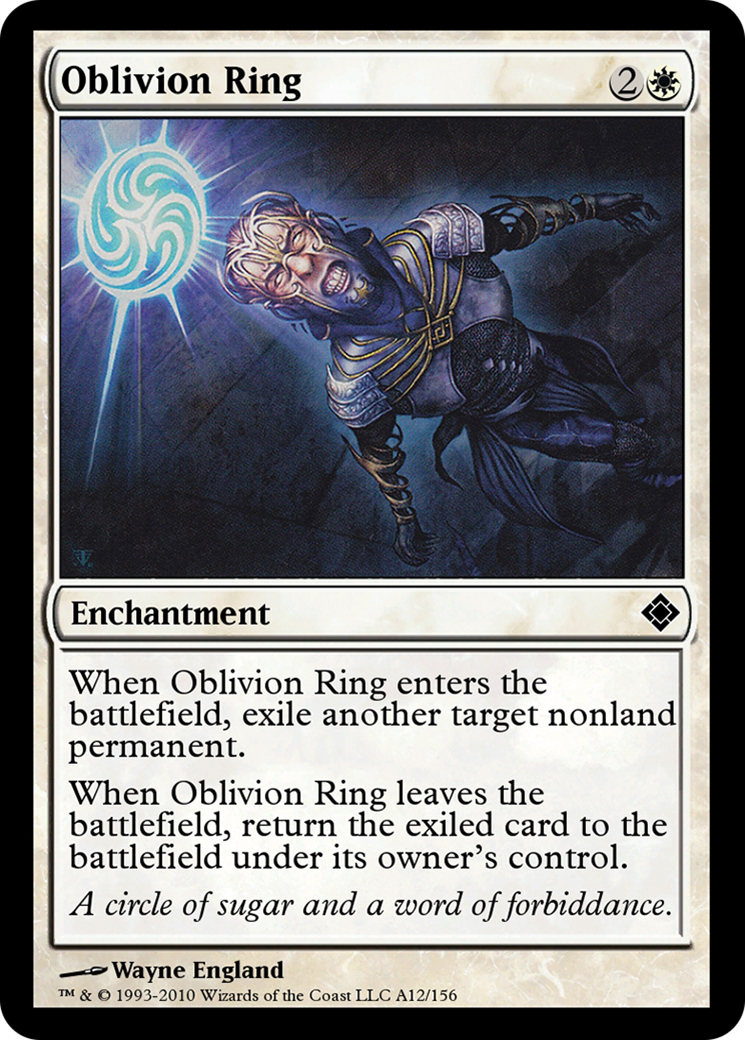 Oblivion Ring (TD0-A12) - Magic Online Theme Decks - Premium MTG Single from Wizards of the Coast - Just $0! Shop now at Game Crave Tournament Store