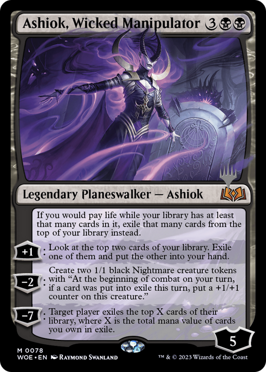 Ashiok, Wicked Manipulator (PWOE-78P) - Wilds of Eldraine Promos Foil - Premium MTG Single from Wizards of the Coast - Just $0.87! Shop now at Game Crave Tournament Store
