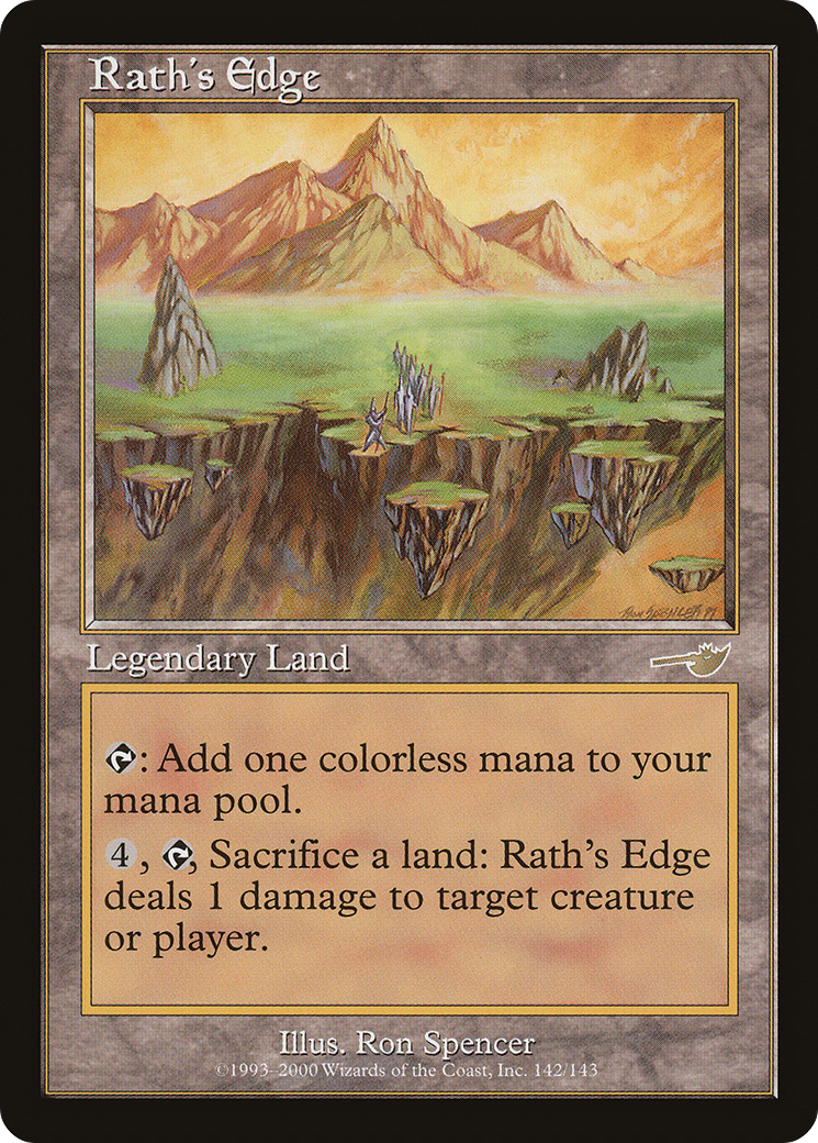 Rath's Edge (NEM-142) - Nemesis - Premium MTG Single from Wizards of the Coast - Just $0.54! Shop now at Game Crave Tournament Store