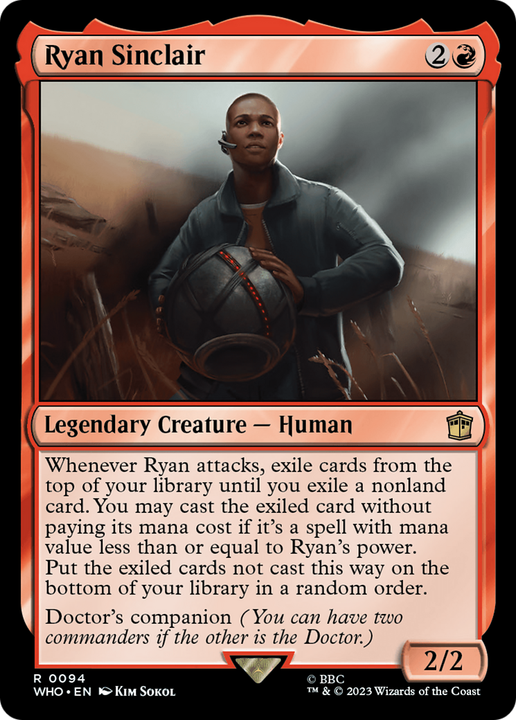 Ryan Sinclair (WHO-094) - Doctor Who - Premium MTG Single from Wizards of the Coast - Just $0.08! Shop now at Game Crave Tournament Store