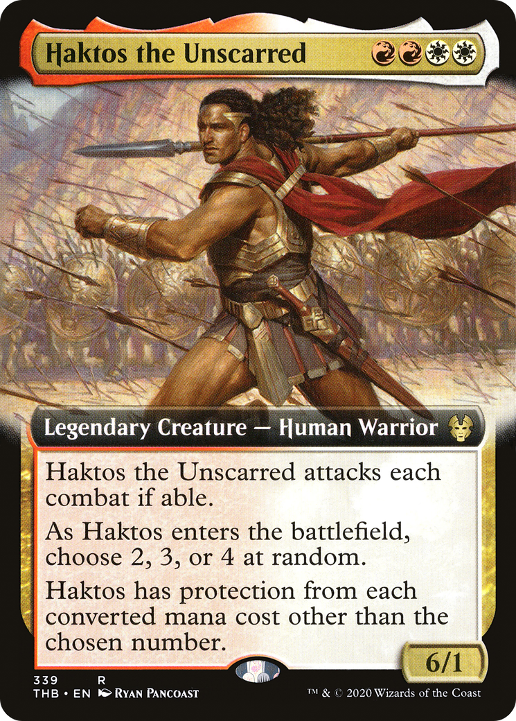 Haktos the Unscarred (THB-339) - Theros Beyond Death: (Extended Art) - Premium MTG Single from Wizards of the Coast - Just $0.27! Shop now at Game Crave Tournament Store